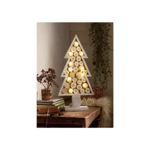 albero legno 10 led ,dimensioni 23x 5 x 34,5 cm, lunghezza cavo 13,5 cm, peso 600gr circa,batterie incluse